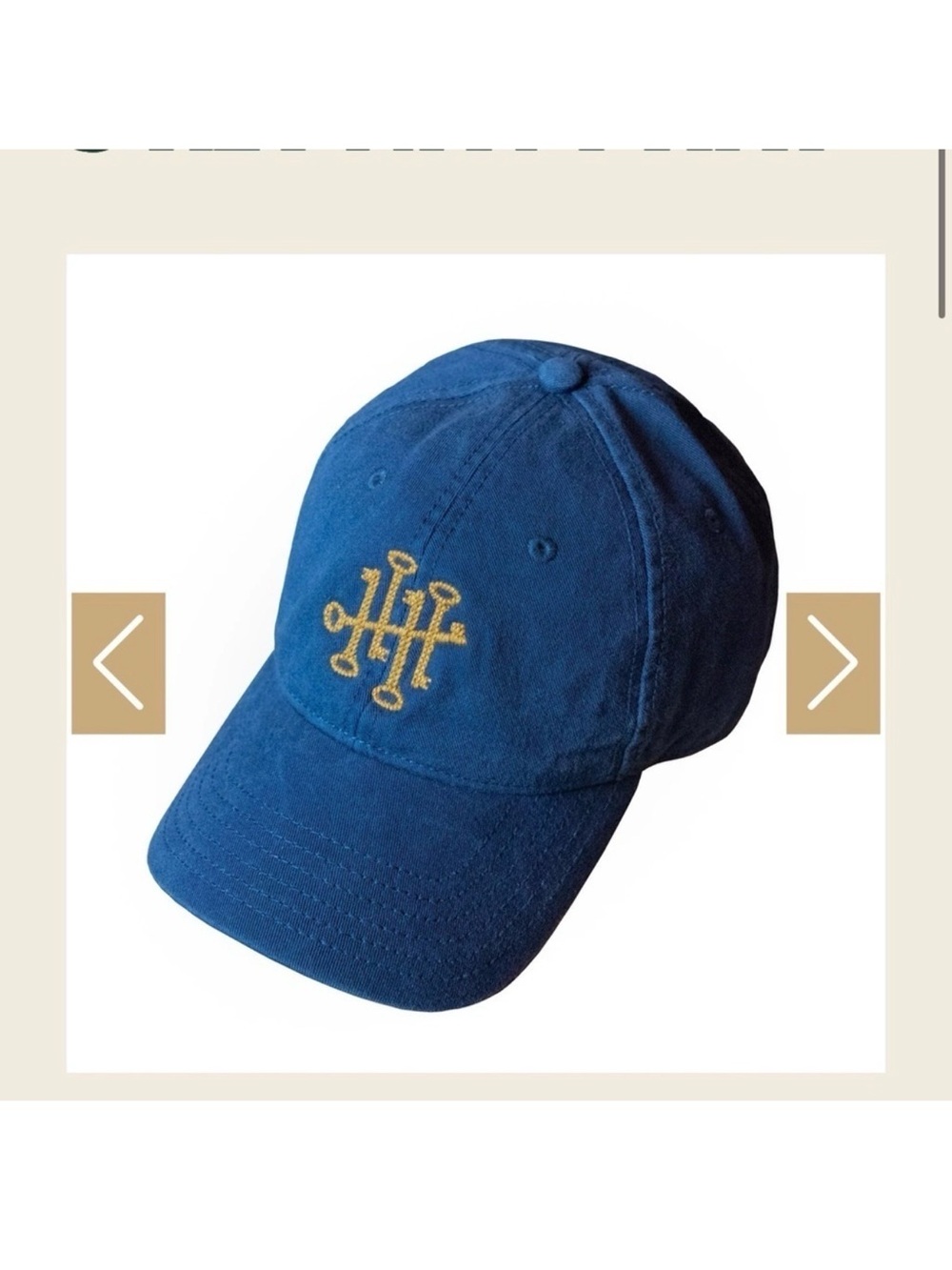 Harding Lane Needlepoint Ball cap unisex